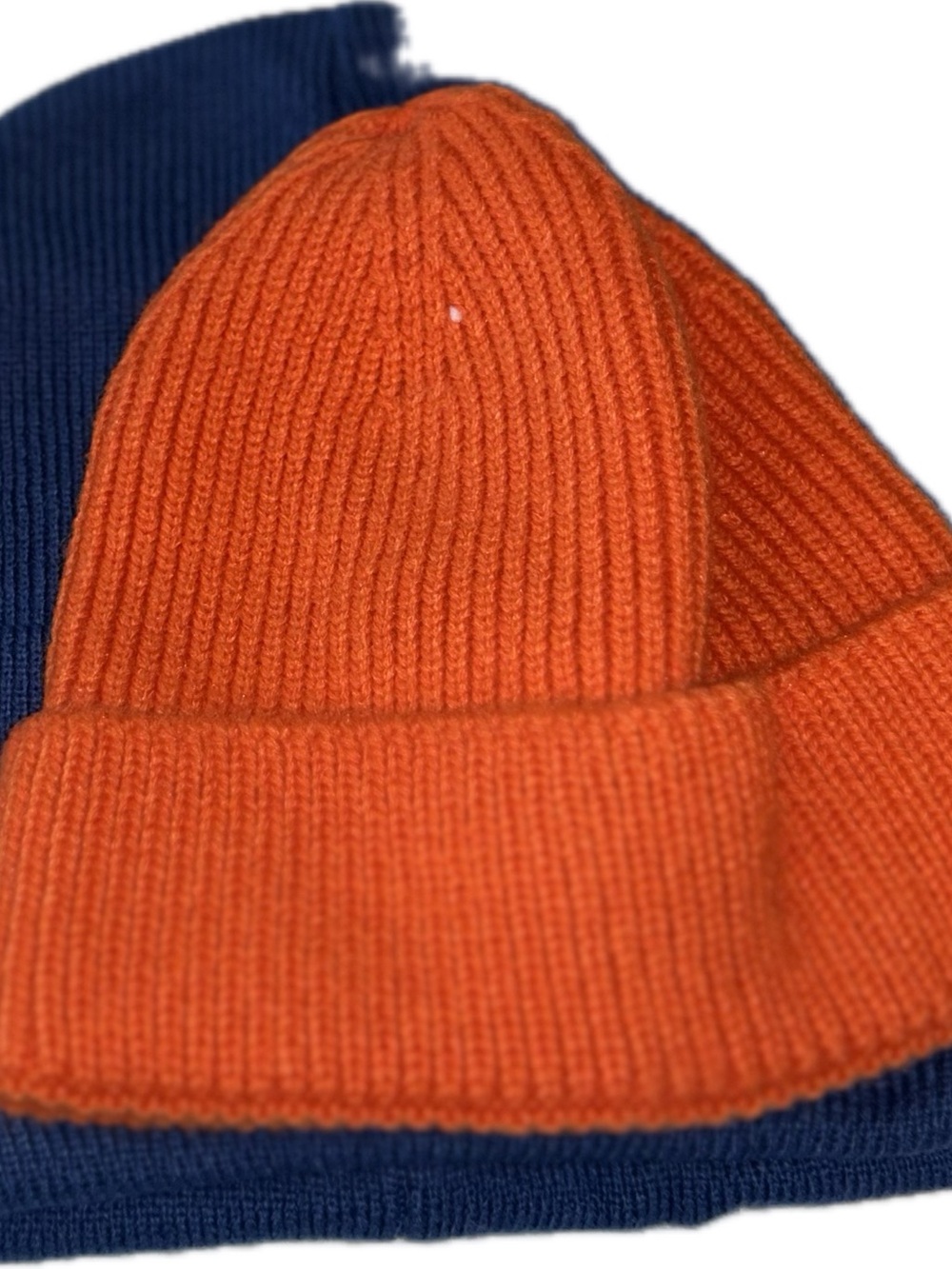 New toddler Orange Ribbed Knit Beanie